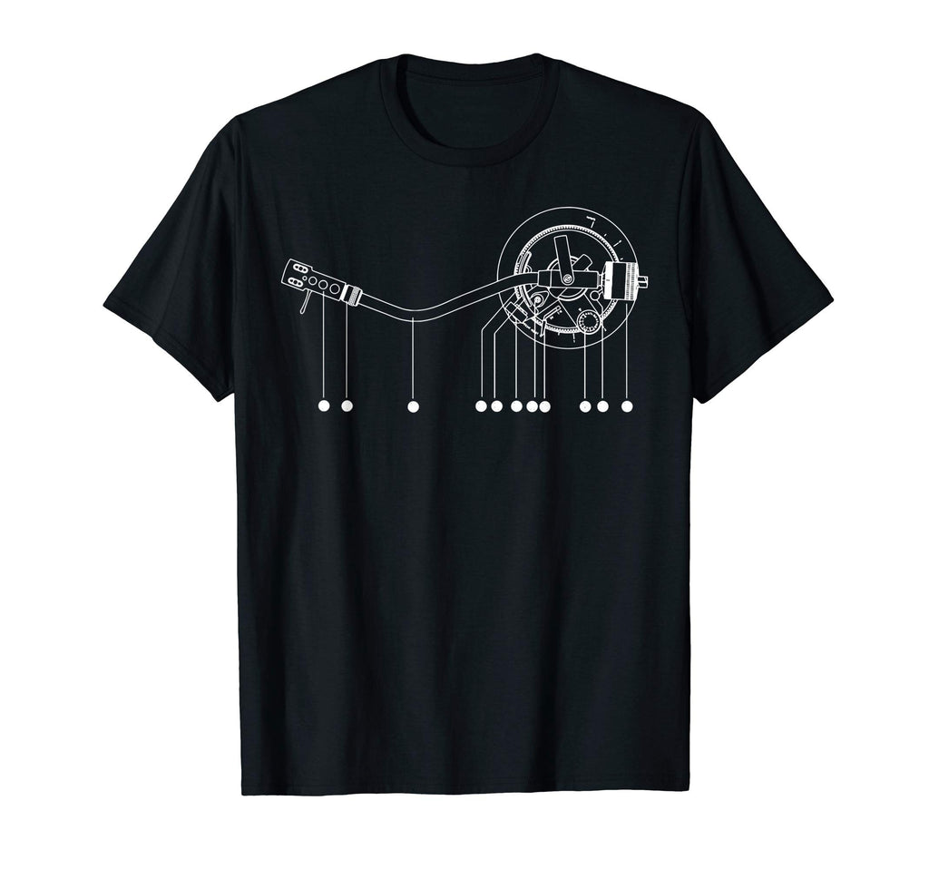 Blueprint Phonograph Vinyl Player T-Shirt - Novelty Apparel Men Women - T-Shirt, Sweatshirt, Hoodie