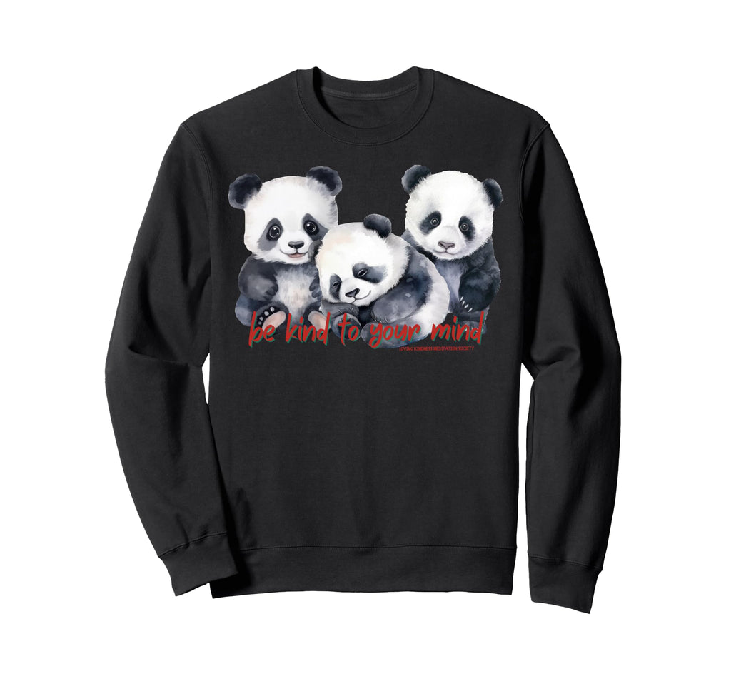Happy Pandas Breath Mindfulness Sweatshirt - Custom Art Print for Adults - T-Shirt, Sweatshirt, Hoodie