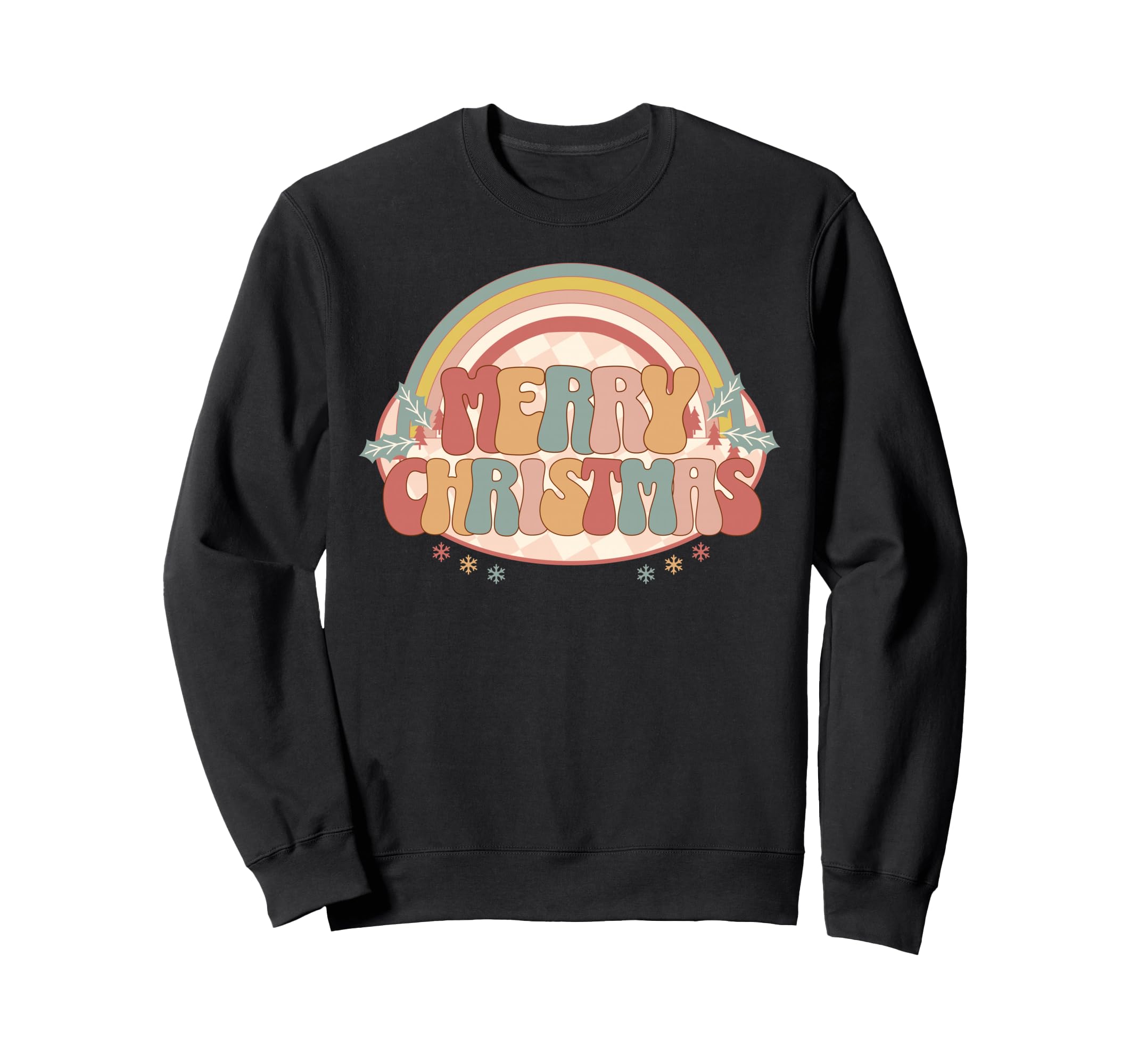 Pastel Groovy Typography Boho Sweatshirt - Custom Art Print Unisex - T-Shirt, Sweatshirt, Hoodie