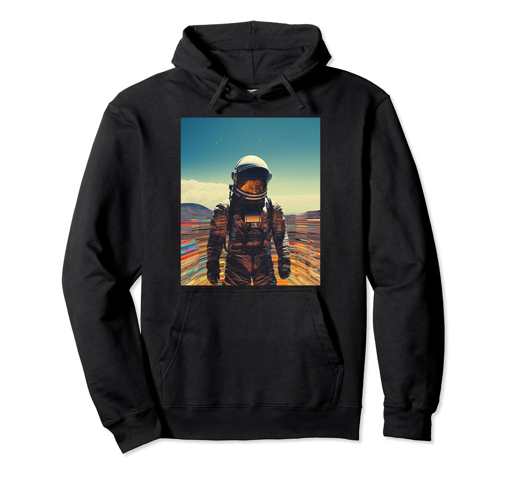 Synthwave Astronaut Cyberpunk 80S Sci Fi 55 Hoodie - Unique Graphic Unisex - T-Shirt, Sweatshirt, Hoodie