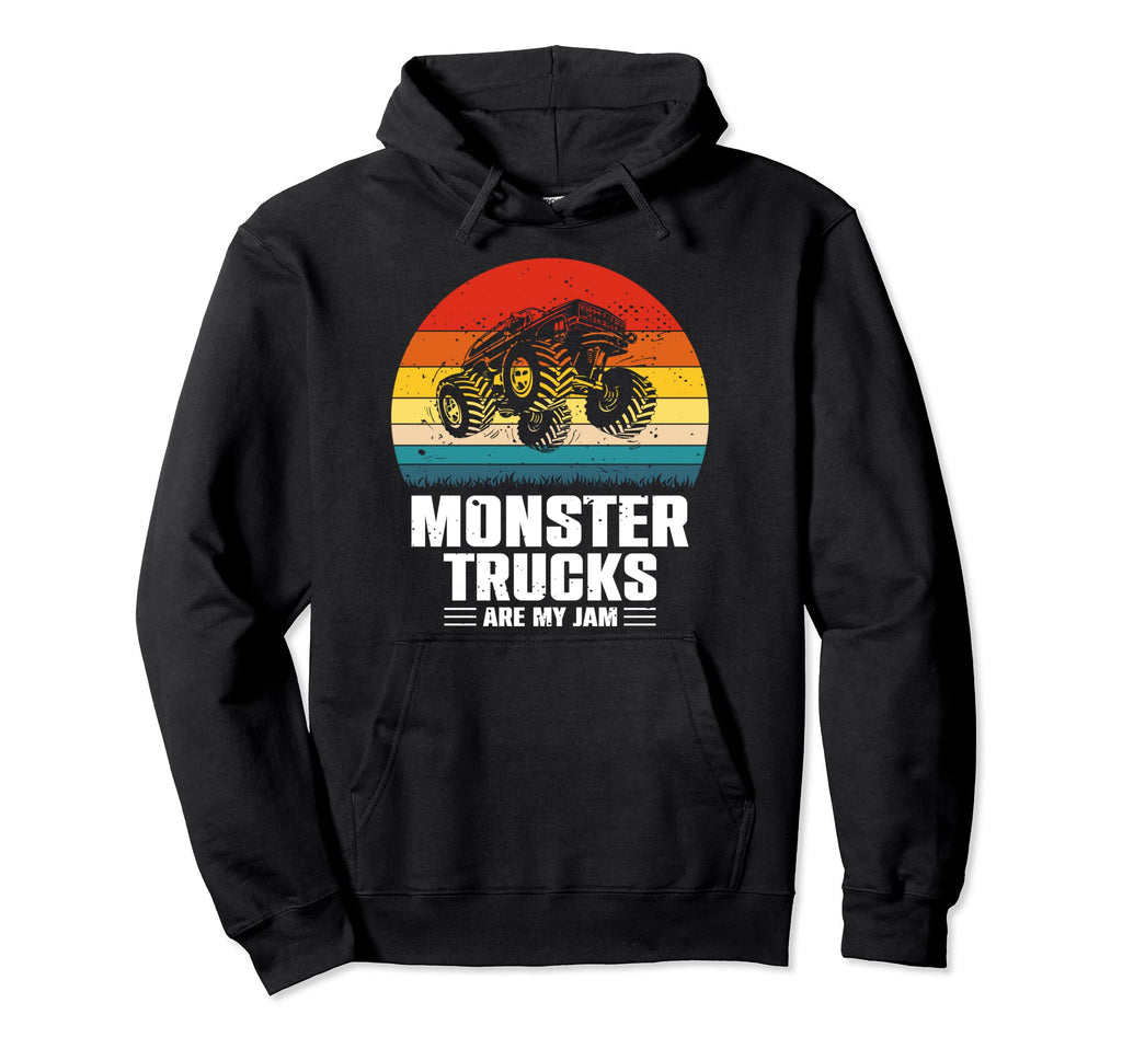 Monster Truck Are My Jam Sunset Engines Hoodie - Streetwear Style Unisex - T-Shirt, Sweatshirt, Hoodie