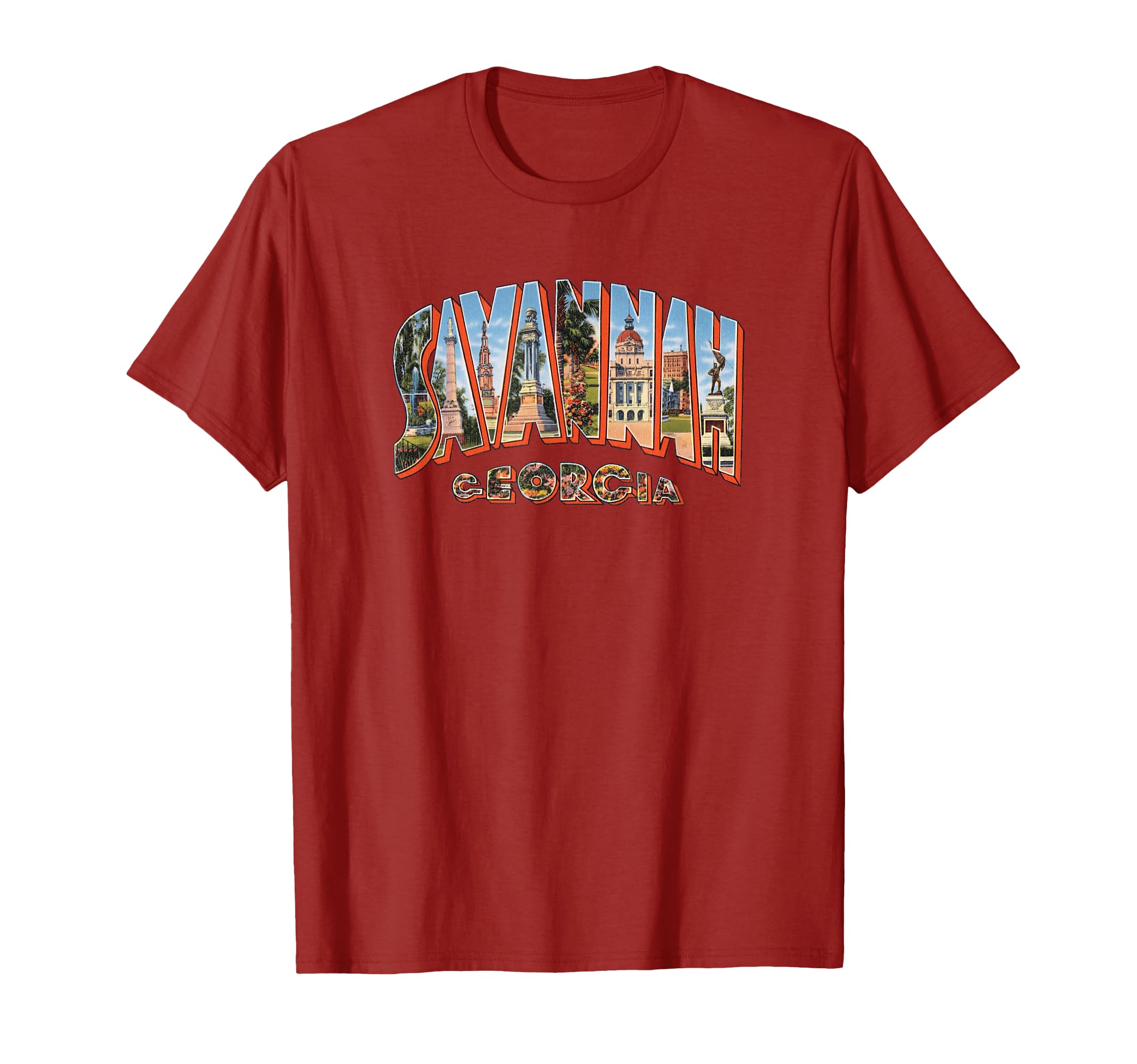Savannah Georgia Ga Souvenir T-Shirt - Aesthetic Graphic Men Women - T-Shirt, Sweatshirt, Hoodie