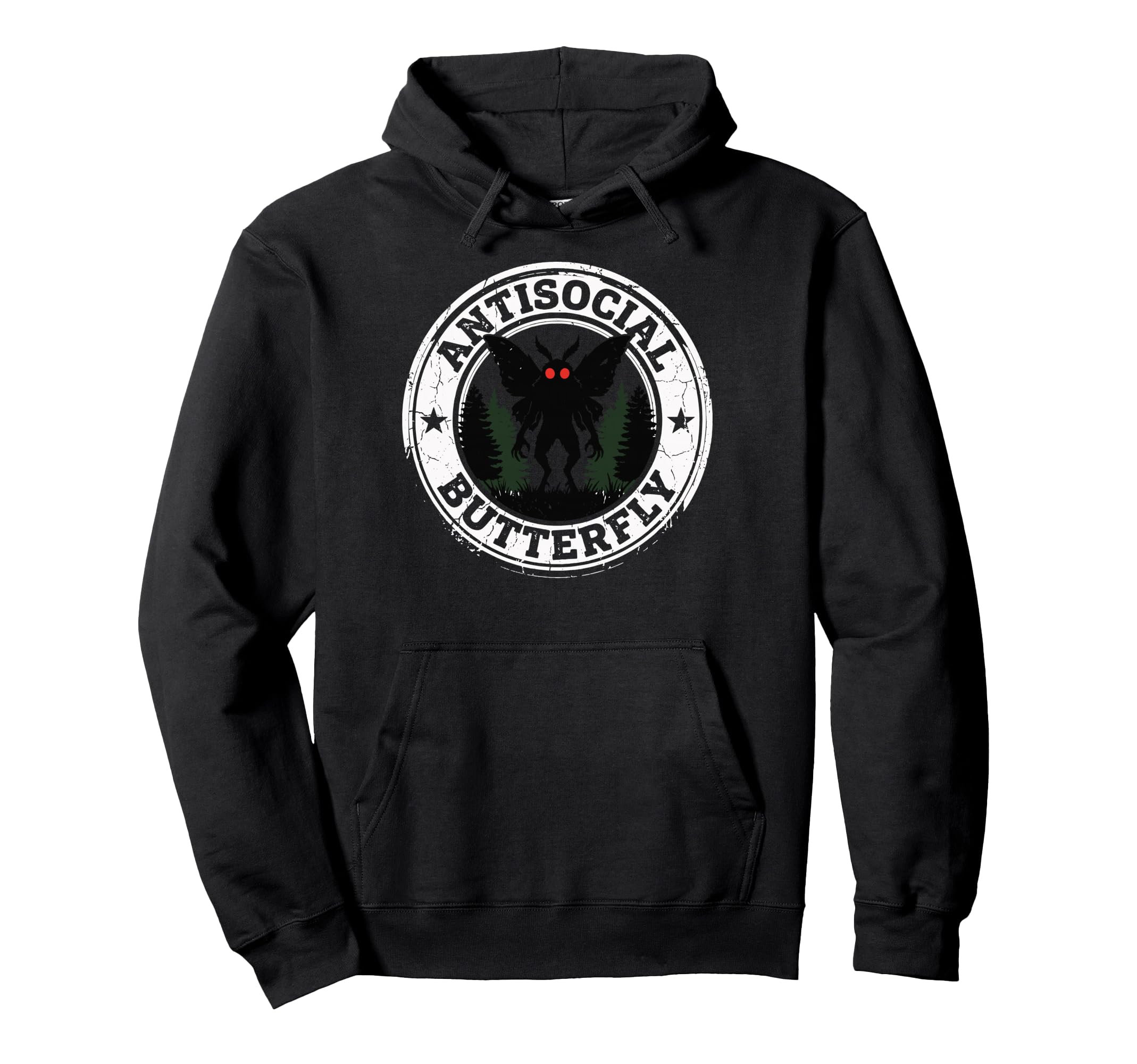 Cryptid Cryptozoology Mothman Sweatshirt - Aesthetic Graphic Men Women - T-Shirt, Sweatshirt, Hoodie