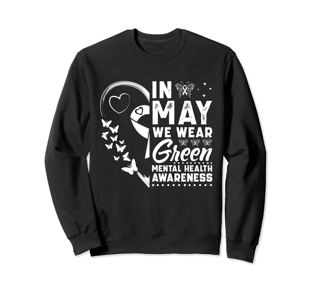 Green Messy Bun May We Wear Green Sweatshirt - Aesthetic Graphic Men Women - T-Shirt, Sweatshirt, Hoodie