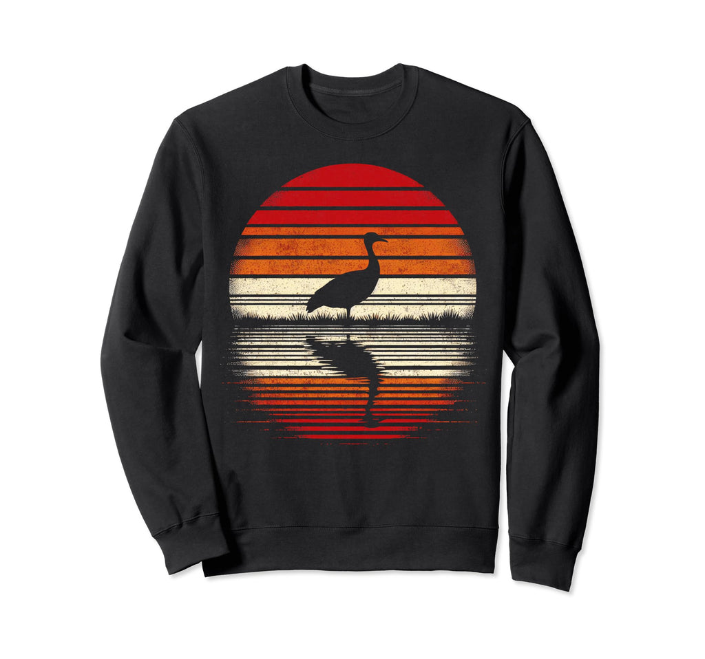 Bustard Bird Sunset Safari 70S Sweatshirt - Custom Art Print Men Women - T-Shirt, Sweatshirt, Hoodie
