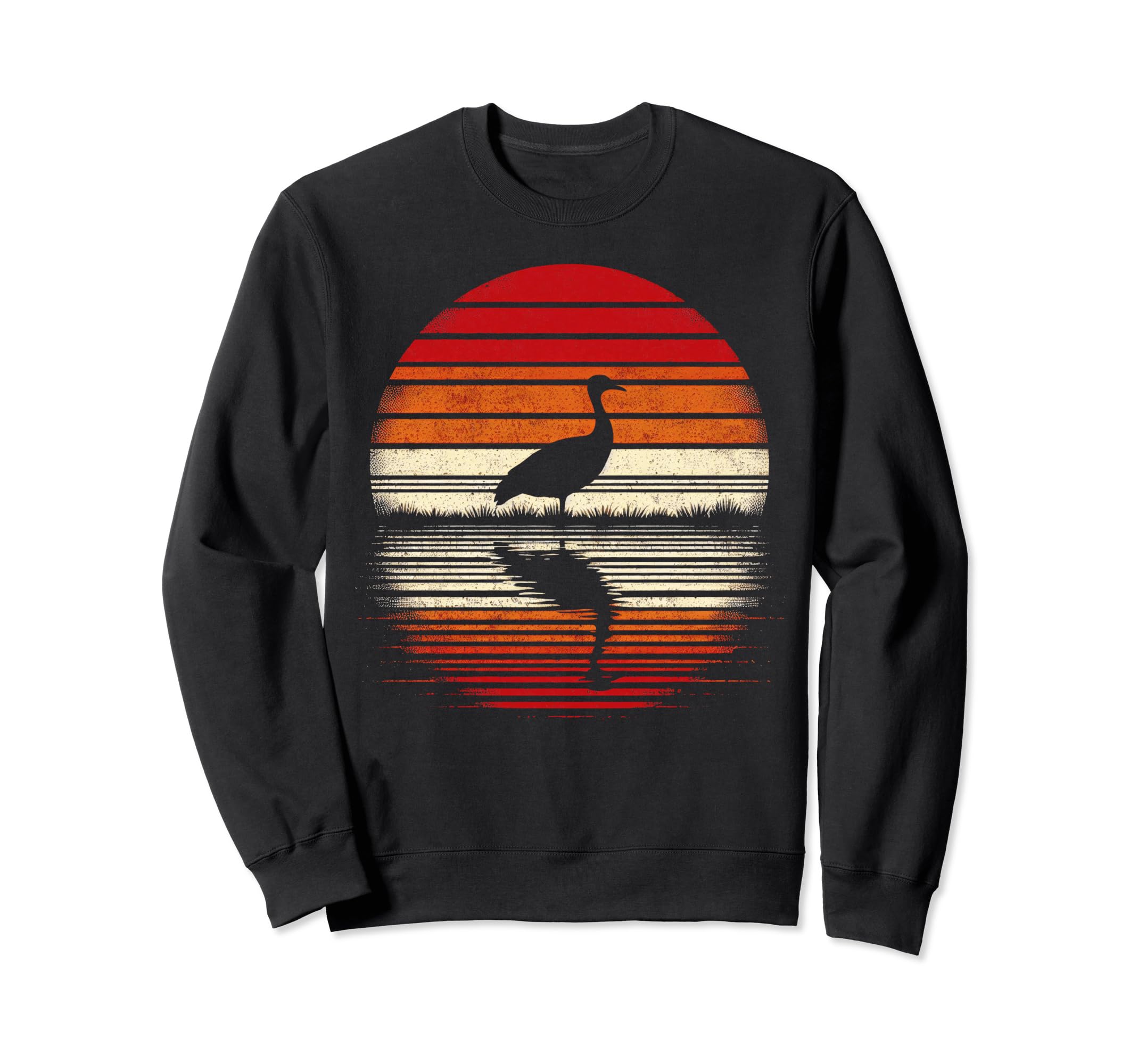 Bustard Bird Sunset Safari 70S Sweatshirt - Custom Art Print Men Women - T-Shirt, Sweatshirt, Hoodie