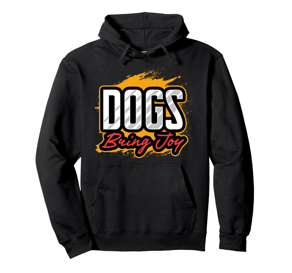 Dogs Bring Joy Mental Health Hoodie - Casual Everyday Wear Men Women - T-Shirt, Sweatshirt, Hoodie