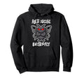 Anti Social Butterfly Funny Introvert Hoodie - Trendy Graphic for Adults - T-Shirt, Sweatshirt, Hoodie