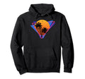 80S Distressed Synthwave Retrowave Hoodie - Streetwear Style for Adults - T-Shirt, Sweatshirt, Hoodie