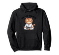 Oh M Mmmm Zen Cat Meditation Hoodie - Fun Novelty Design for Adults - T-Shirt, Sweatshirt, Hoodie