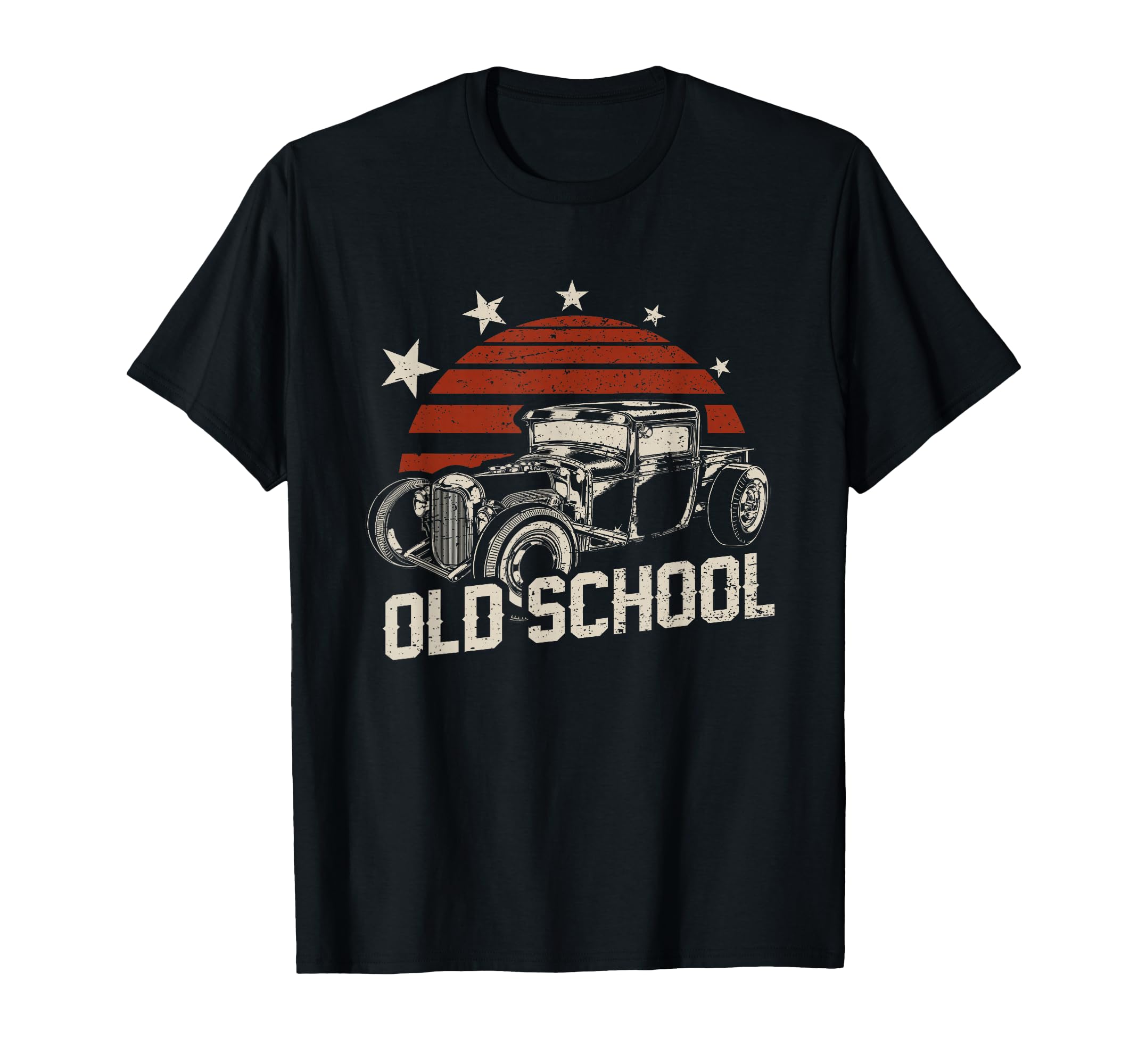 Old School Car Rockabilly Hotrod T-Shirt - Unique Graphic Men Women - T-Shirt, Sweatshirt, Hoodie