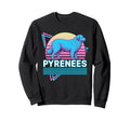 Great Pyrenees Synthwave Sweatshirt - Casual Everyday Wear Men Women - T-Shirt, Sweatshirt, Hoodie