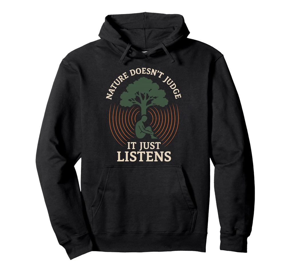 Forest Walk Overthinker Mental Reset Hoodie - Fun Novelty Design Unisex - T-Shirt, Sweatshirt, Hoodie