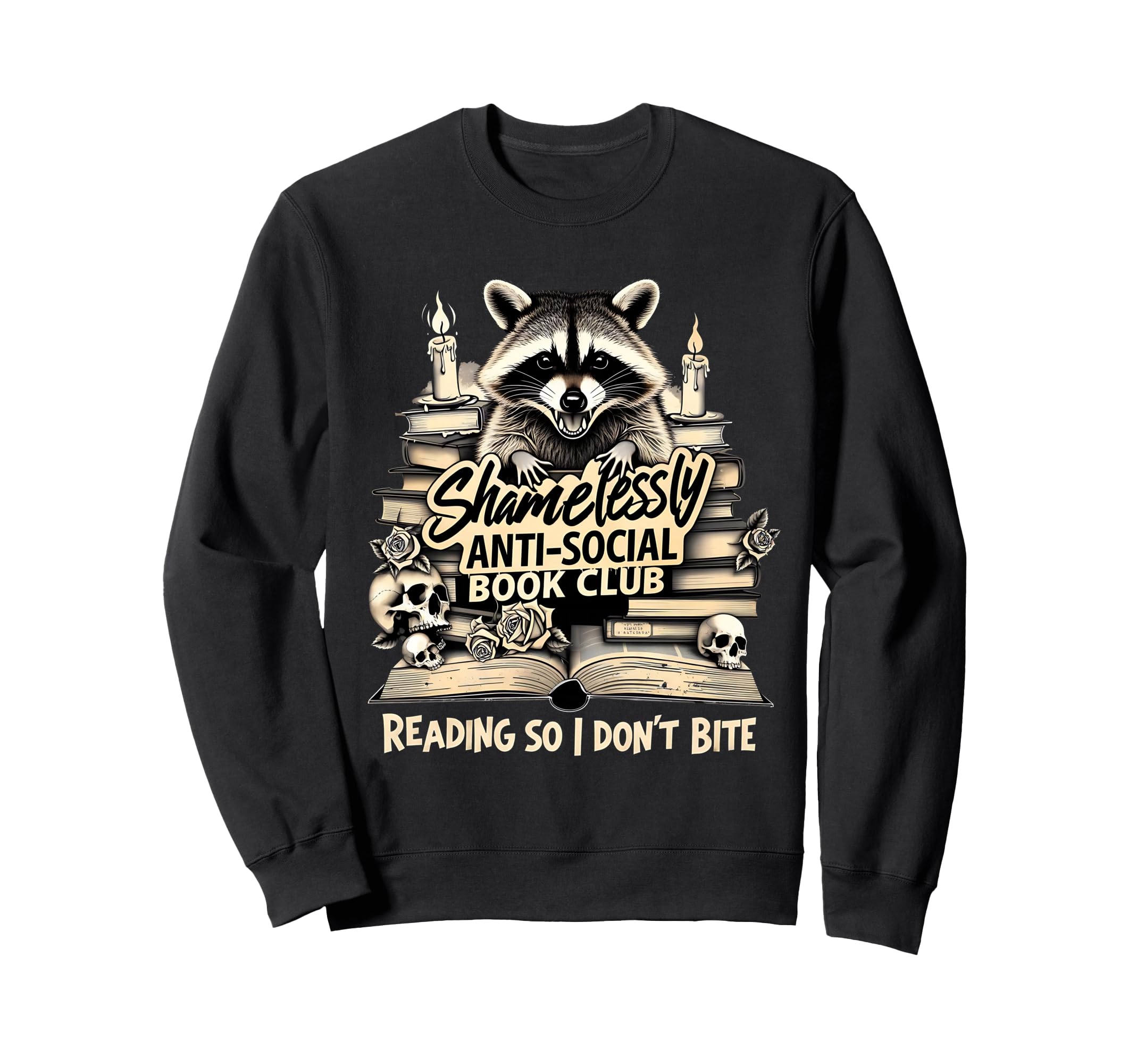 Shamelessly Anti Social Book Club Sweatshirt - Trendy Graphic for Adults - T-Shirt, Sweatshirt, Hoodie