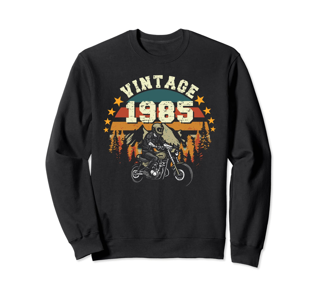 1985 Motorcycle 38Th Birthday Tees Sweatshirt - Graphic Print for Adults - T-Shirt, Sweatshirt, Hoodie