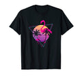 80S Flamingo Palm Sunset Synthwave T-Shirt - Casual Everyday Wear Unisex - T-Shirt, Sweatshirt, Hoodie