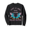 Just Who Loves Roller Skating 70S Sweatshirt - Minimalist Print Unisex - T-Shirt, Sweatshirt, Hoodie
