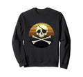 Skeleton Pirate Jolly Rogers Sunset Sweatshirt - Streetwear Style Unisex - T-Shirt, Sweatshirt, Hoodie