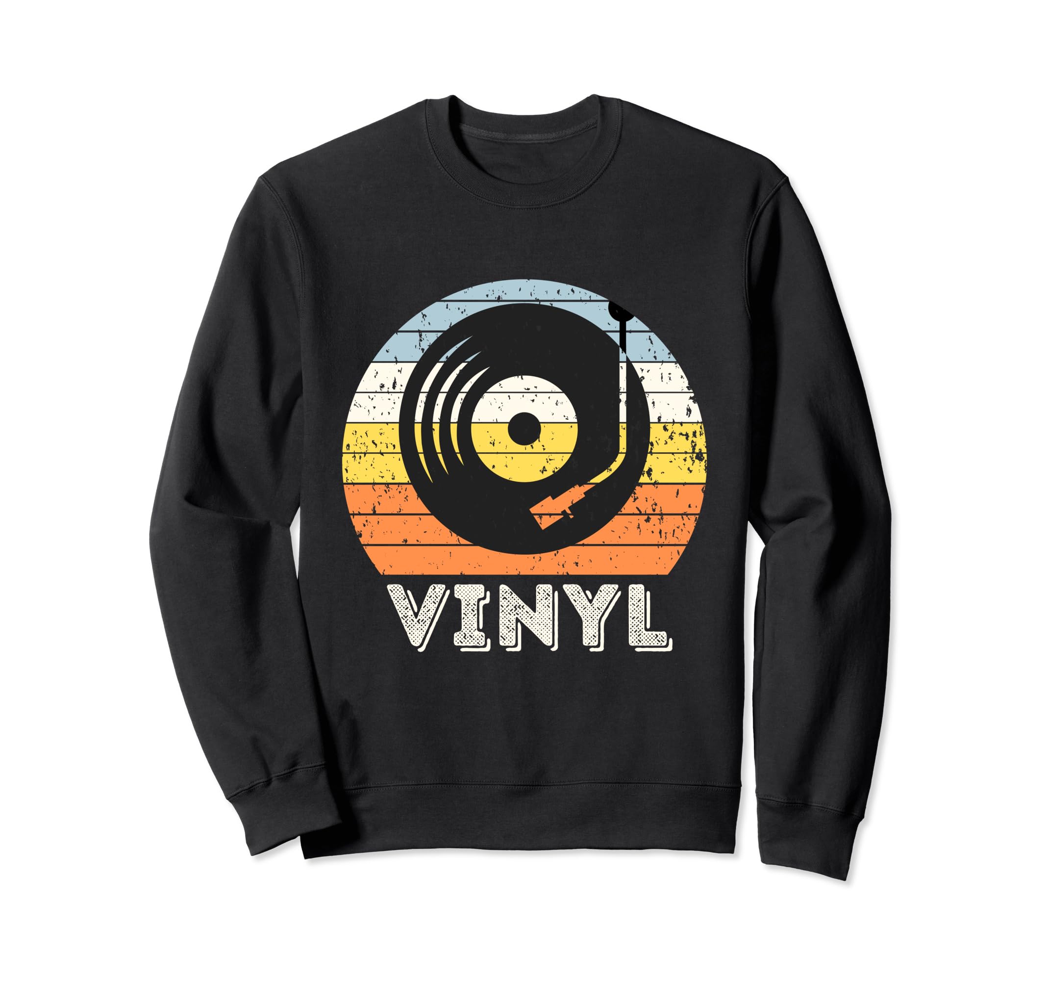 Vinyl Record Player Sweatshirt - Graphic Print for Adults - T-Shirt, Sweatshirt, Hoodie