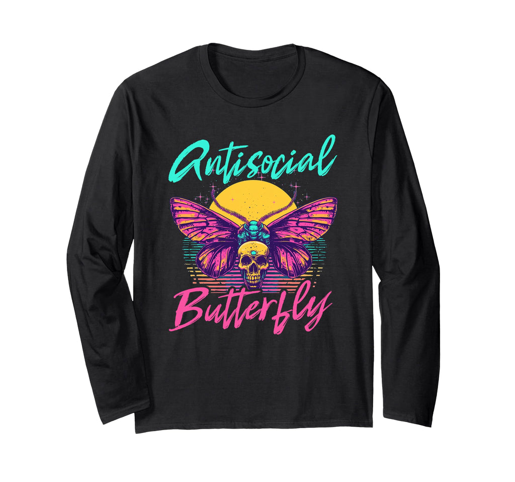 Antisocial Butterfly T-Shirt - Streetwear Style Men Women - T-Shirt, Sweatshirt, Hoodie