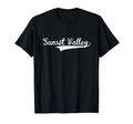 Sunset Valley Baseball Font T-Shirt - Fun Novelty Design Unisex - T-Shirt, Sweatshirt, Hoodie