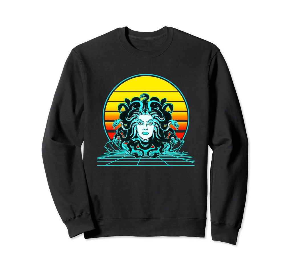 Sunset Medusa Sweatshirt - Casual Everyday Wear Men Women - T-Shirt, Sweatshirt, Hoodie