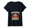 Womens Overthinking Since Birth Funny T-Shirt - Custom Art Print Unisex - T-Shirt, Sweatshirt, Hoodie