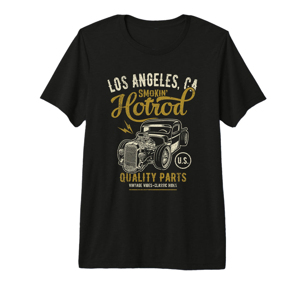 Los Angeles California Hotrod Car T-Shirt - Graphic Print for Adults - T-Shirt, Sweatshirt, Hoodie