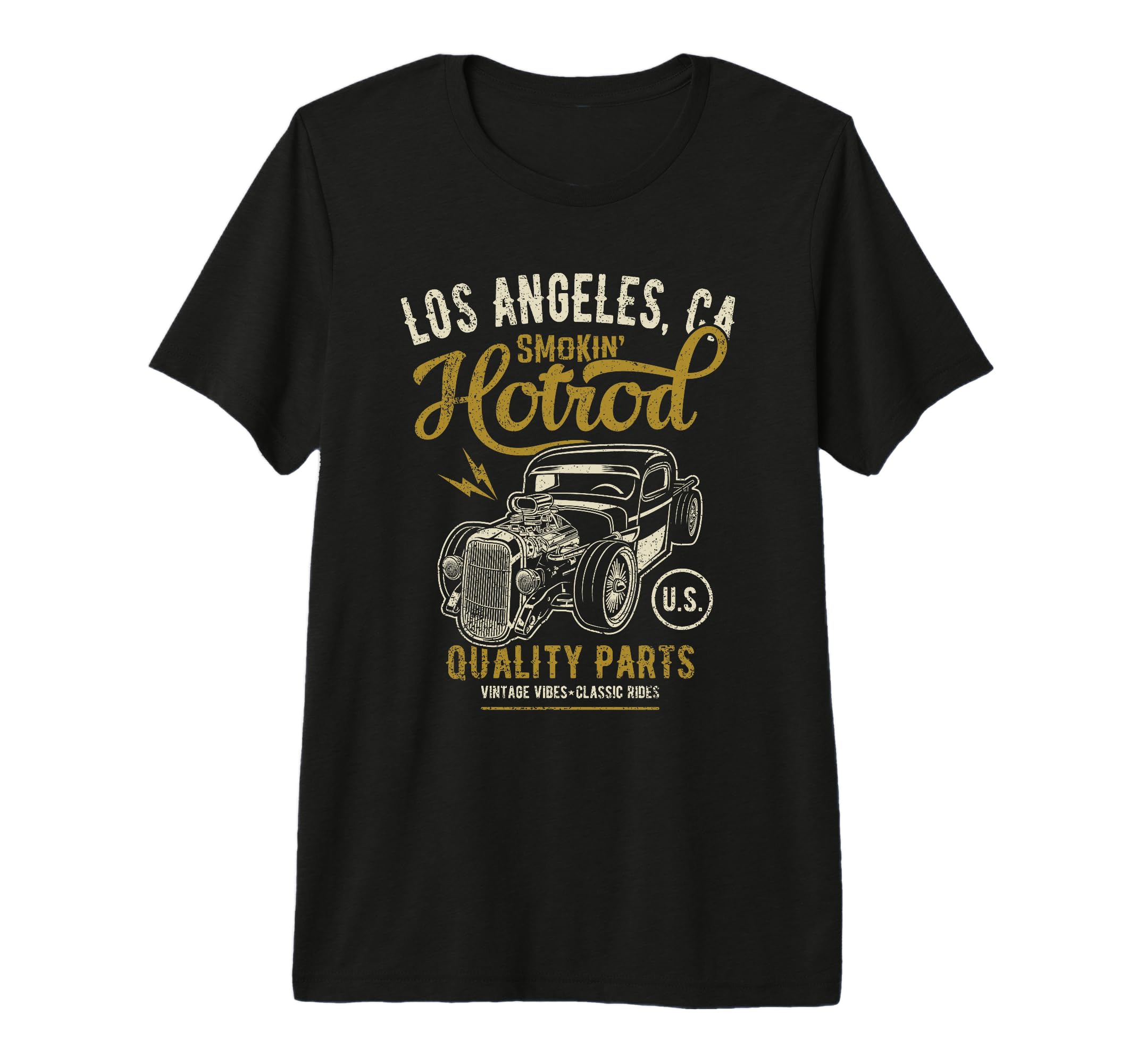 Los Angeles California Hotrod Car T-Shirt - Graphic Print for Adults - T-Shirt, Sweatshirt, Hoodie