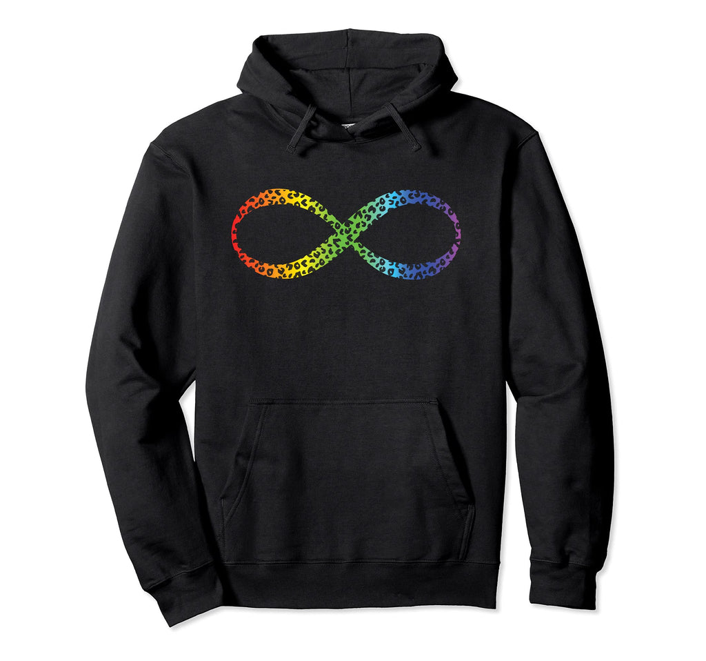 Neurodivergent Awareness Infinity Rainbow Hoodie - Novelty Apparel Unisex - T-Shirt, Sweatshirt, Hoodie