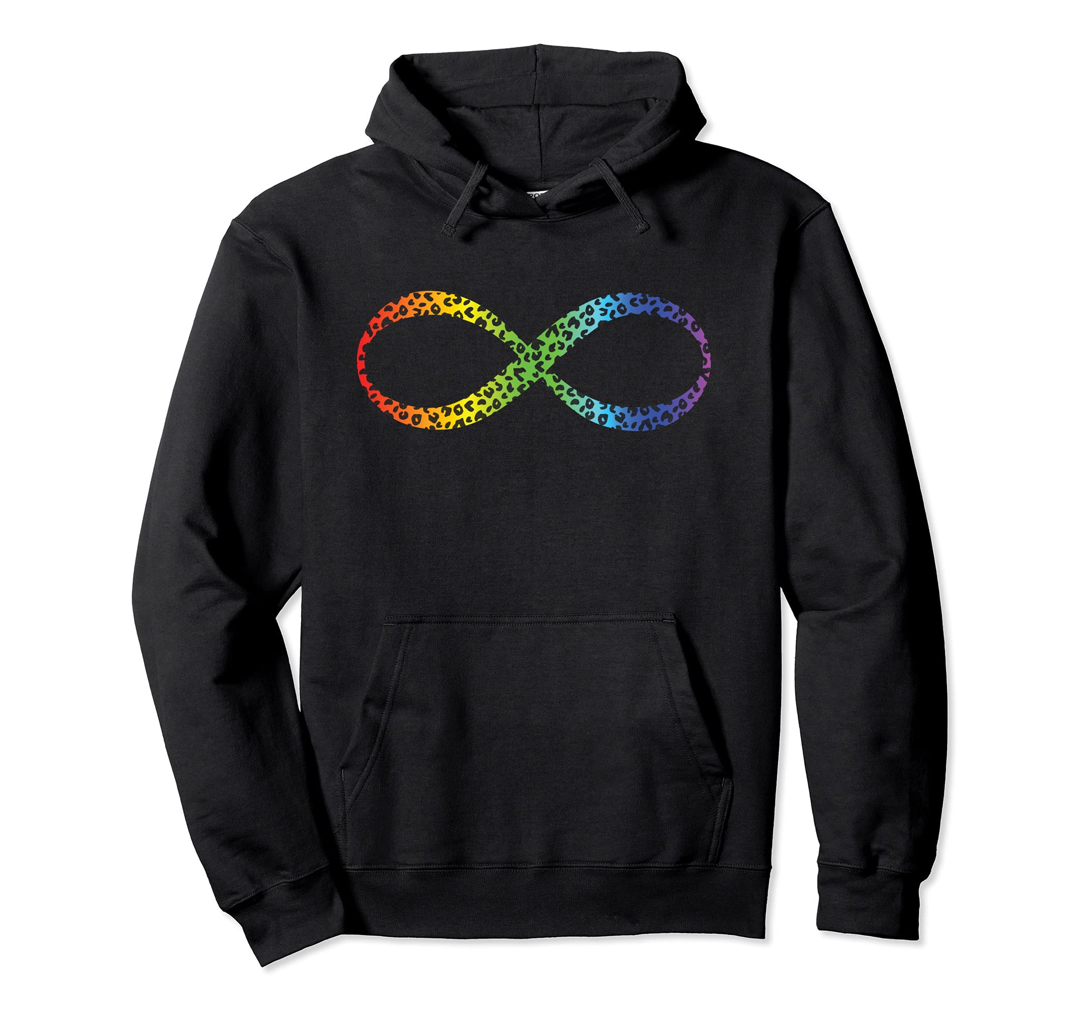 Neurodivergent Awareness Infinity Rainbow Hoodie - Novelty Apparel Unisex - T-Shirt, Sweatshirt, Hoodie