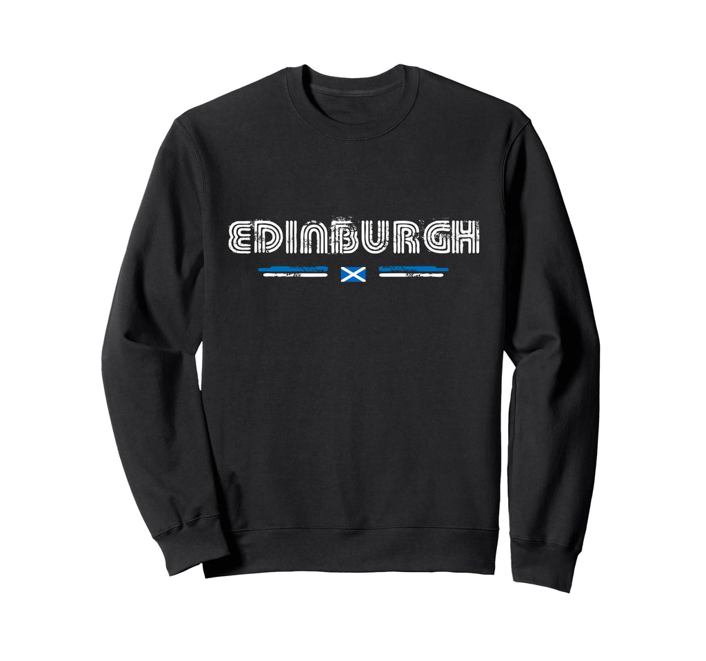 Edinburgh Scotland 70S 80S Type Sweatshirt - Custom Art Print for Adults - T-Shirt, Sweatshirt, Hoodie