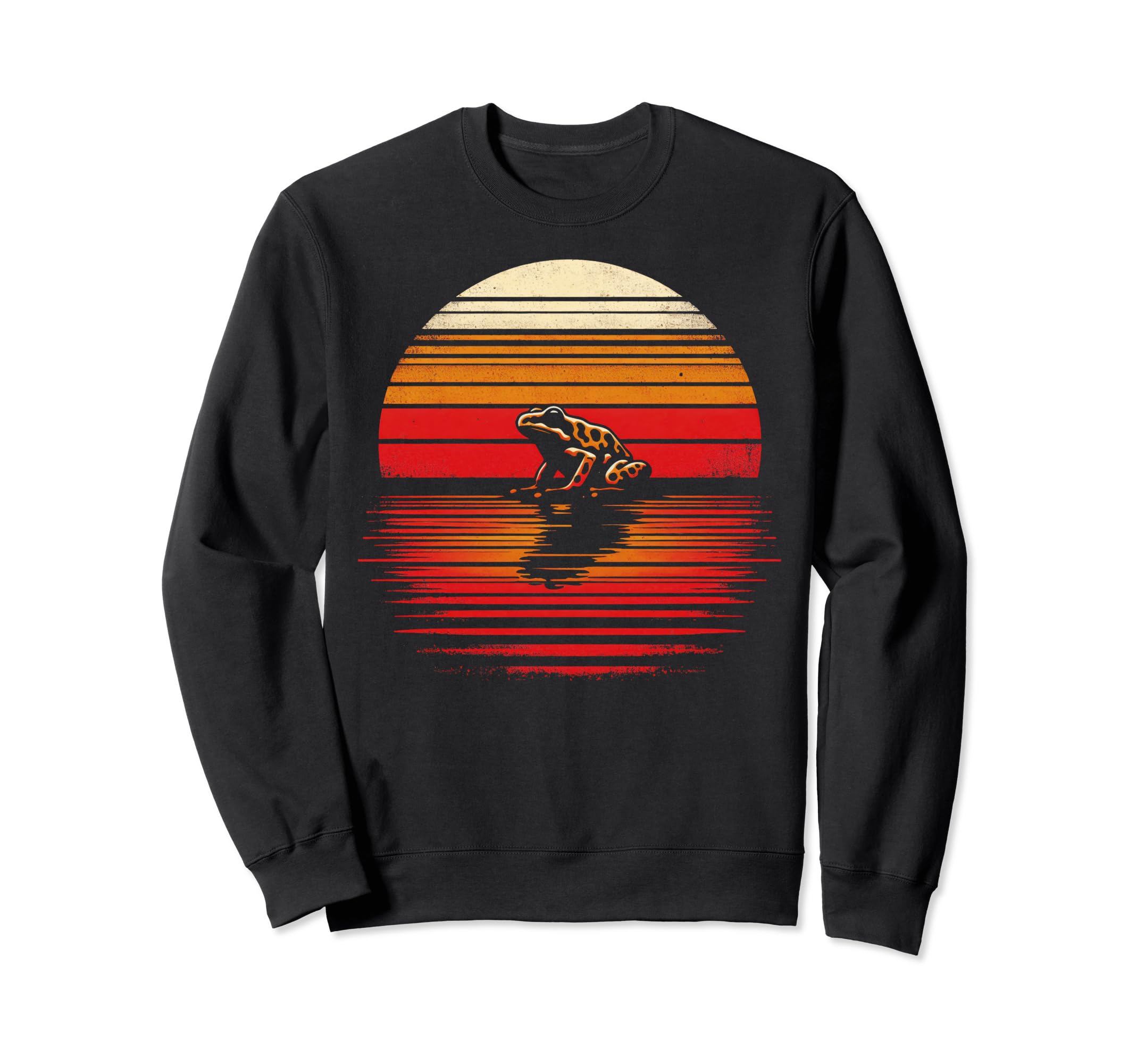 Leopard Frog Sunset Safari 70S Sweatshirt - Casual Everyday Wear Men Women - T-Shirt, Sweatshirt, Hoodie
