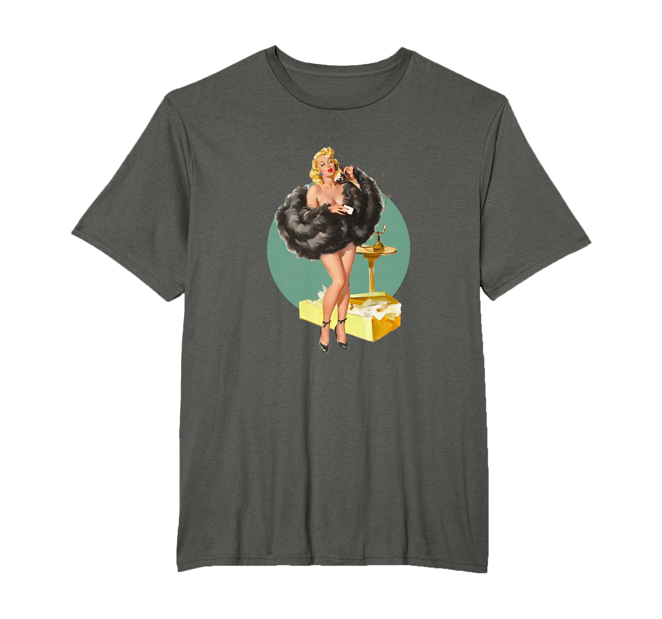 1940S Pin Up Sexy American Art T-Shirt - Novelty Apparel for Adults - T-Shirt, Sweatshirt, Hoodie