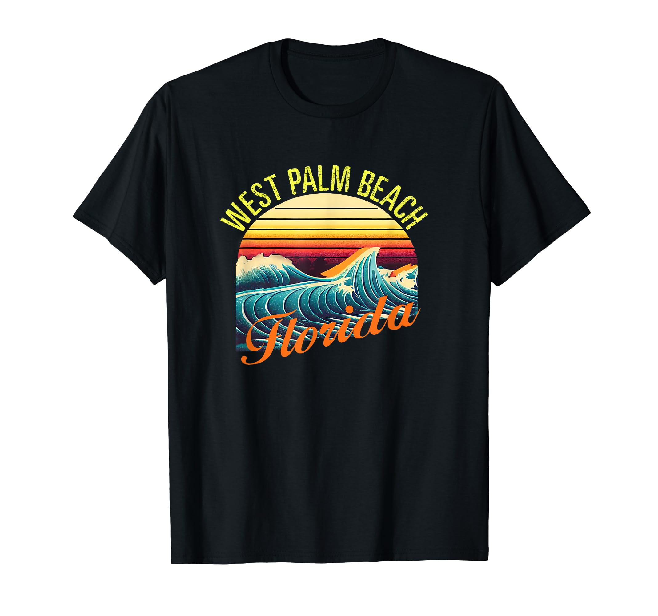 West Palm Beach Surf Beachwear T-Shirt - Novelty Apparel for Adults - T-Shirt, Sweatshirt, Hoodie