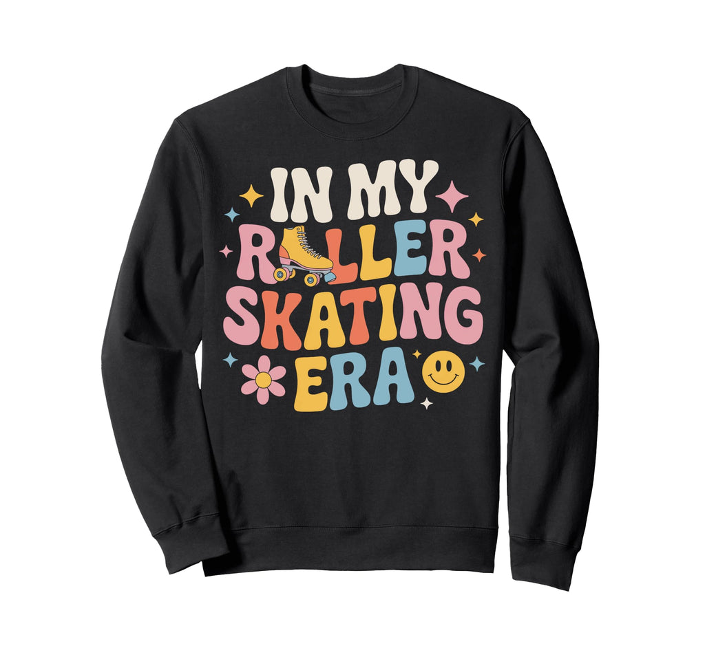Roller Skating Era Skaters Jam Sweatshirt - Trendy Graphic Unisex - T-Shirt, Sweatshirt, Hoodie