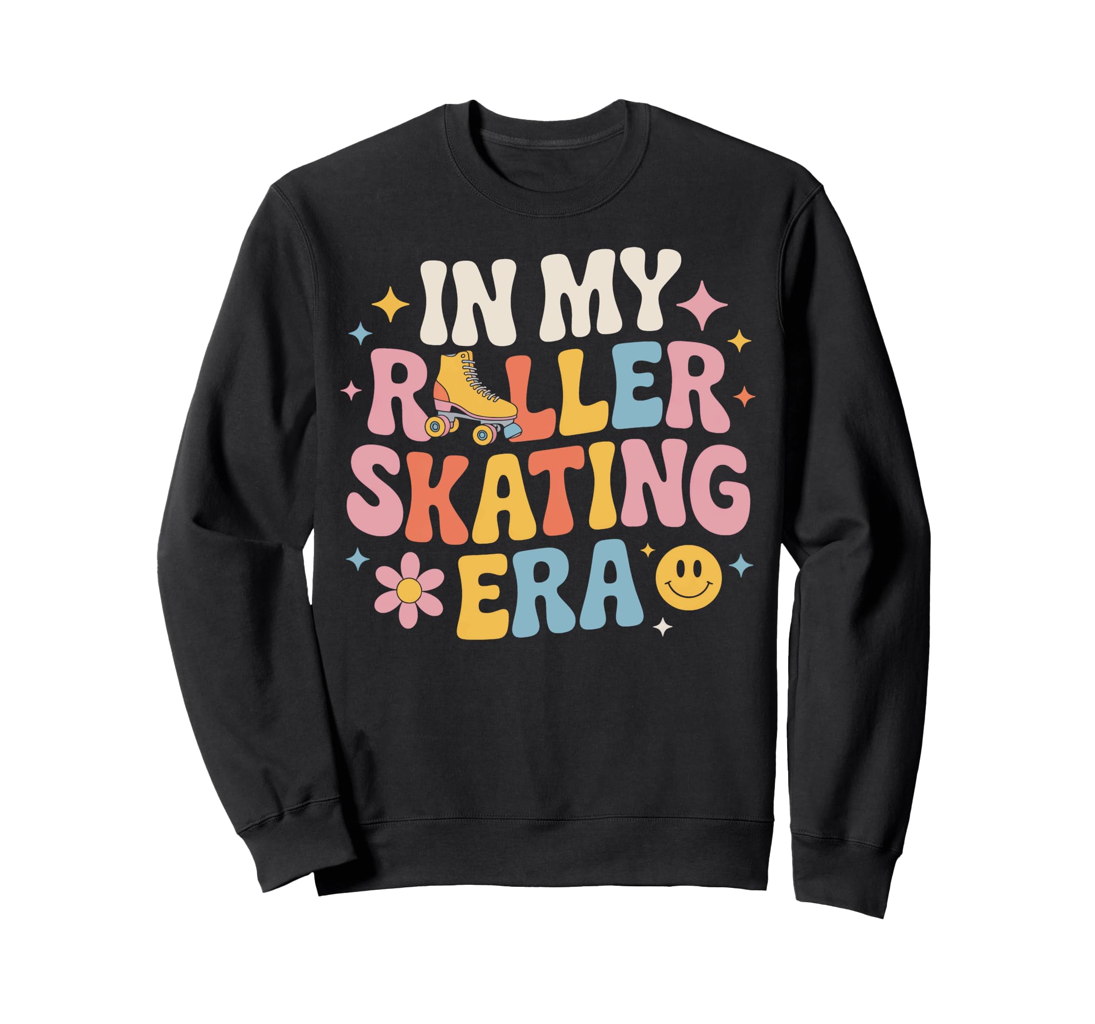 Roller Skating Era Skaters Jam Sweatshirt - Trendy Graphic Unisex - T-Shirt, Sweatshirt, Hoodie