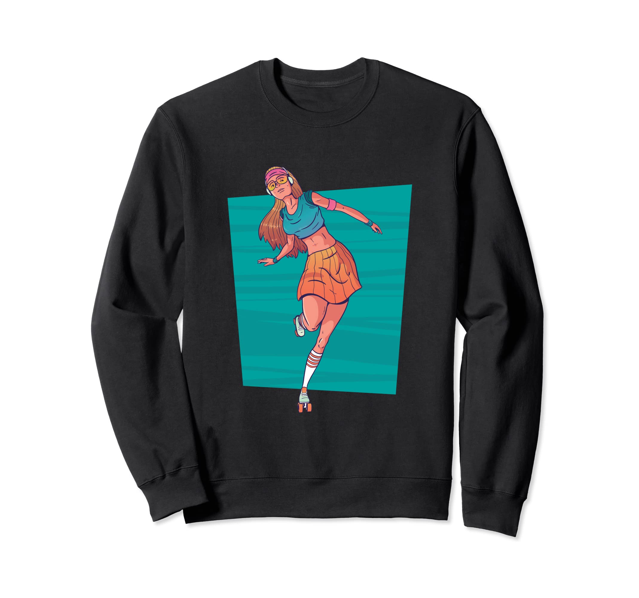 80S Roller Skates Not Old Just Sweatshirt - Streetwear Style Men Women - T-Shirt, Sweatshirt, Hoodie