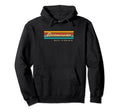 Sunset Stripes Barboursville West Hoodie - Aesthetic Graphic for Adults - T-Shirt, Sweatshirt, Hoodie