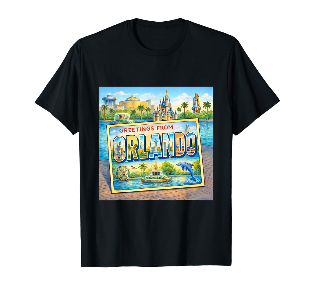 Orlando Florida Travel Postcard T-Shirt - Trendy Graphic Men Women - T-Shirt, Sweatshirt, Hoodie
