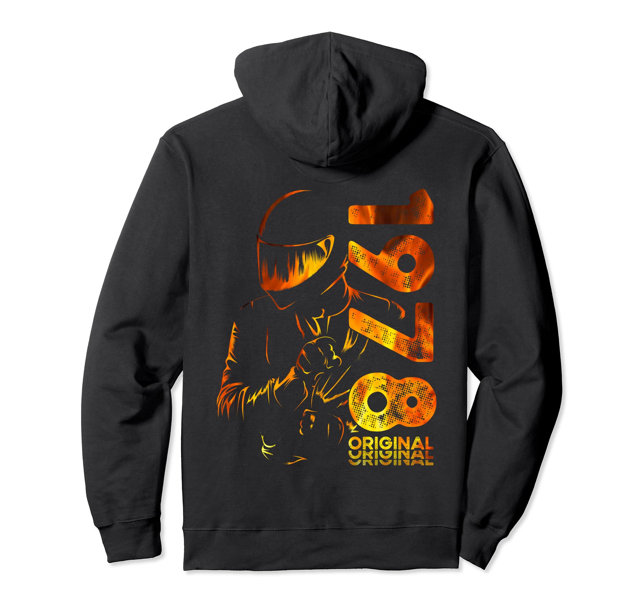 46Th Birthday Motorcycle Hoodie - Fun Novelty Design for Adults - T-Shirt, Sweatshirt, Hoodie