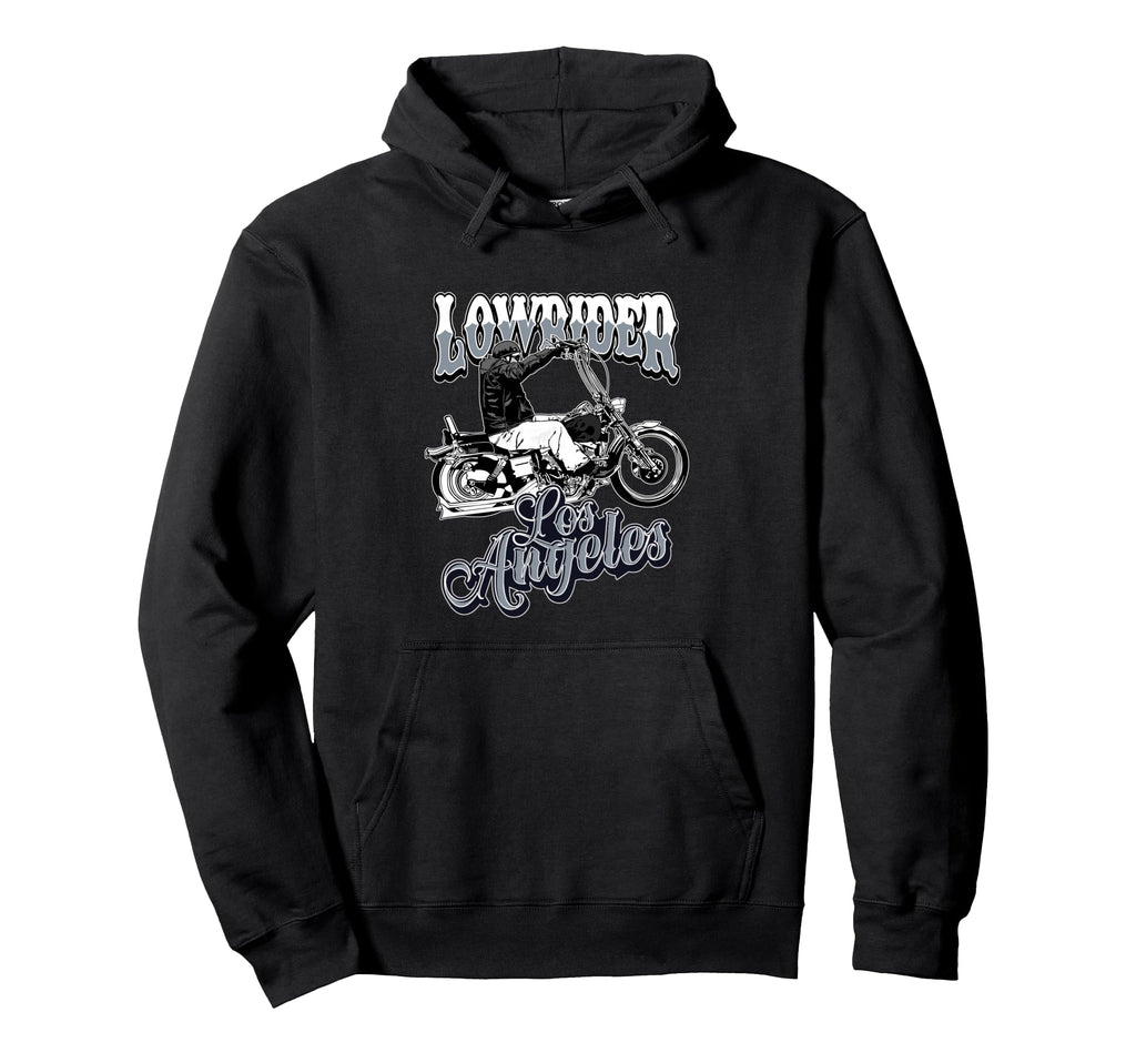 Lowrider Chicano Motorcycle Los Angeles Hoodie - Custom Art Print Unisex - T-Shirt, Sweatshirt, Hoodie