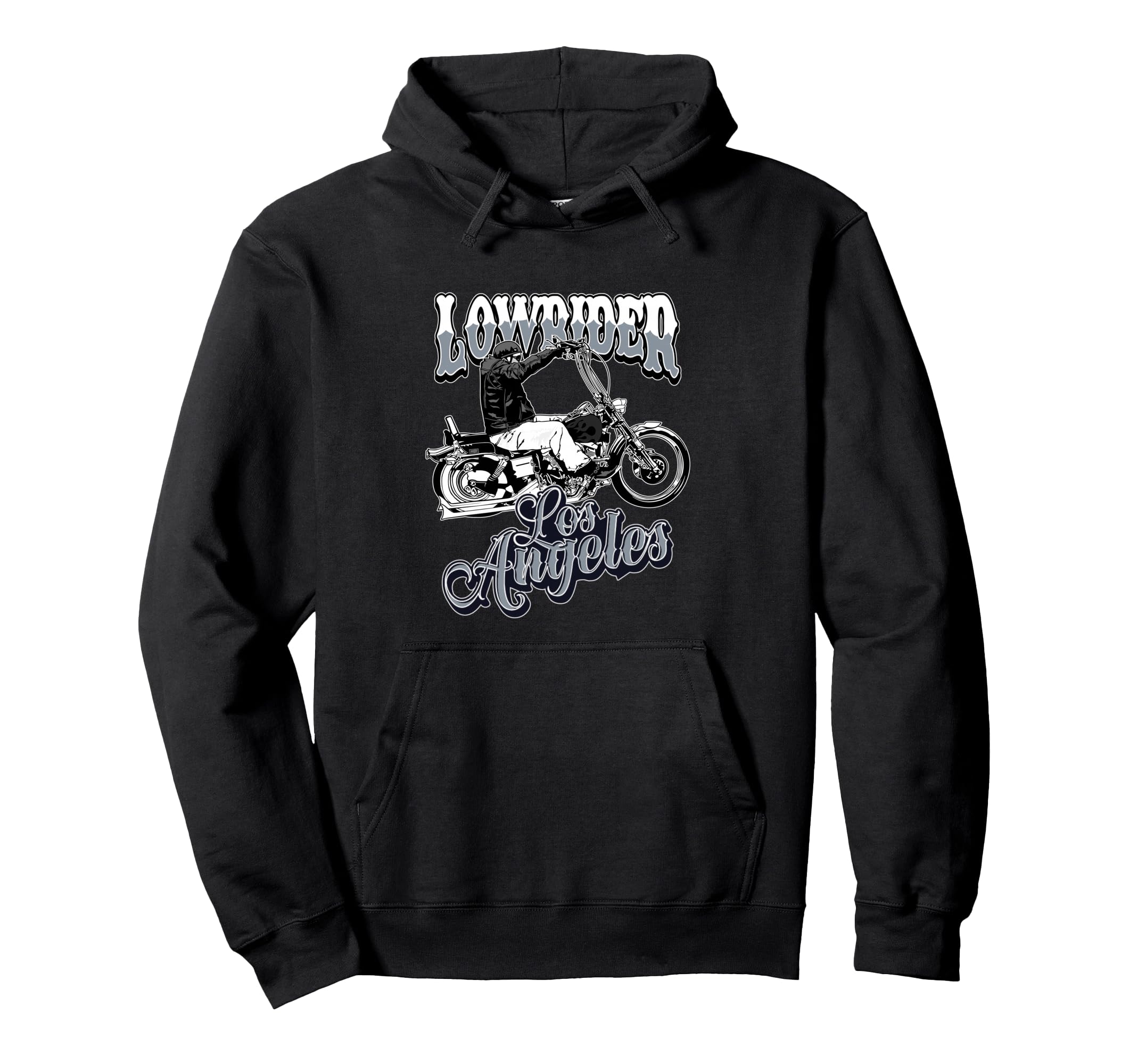 Lowrider Chicano Motorcycle Los Angeles Hoodie - Custom Art Print Unisex - T-Shirt, Sweatshirt, Hoodie