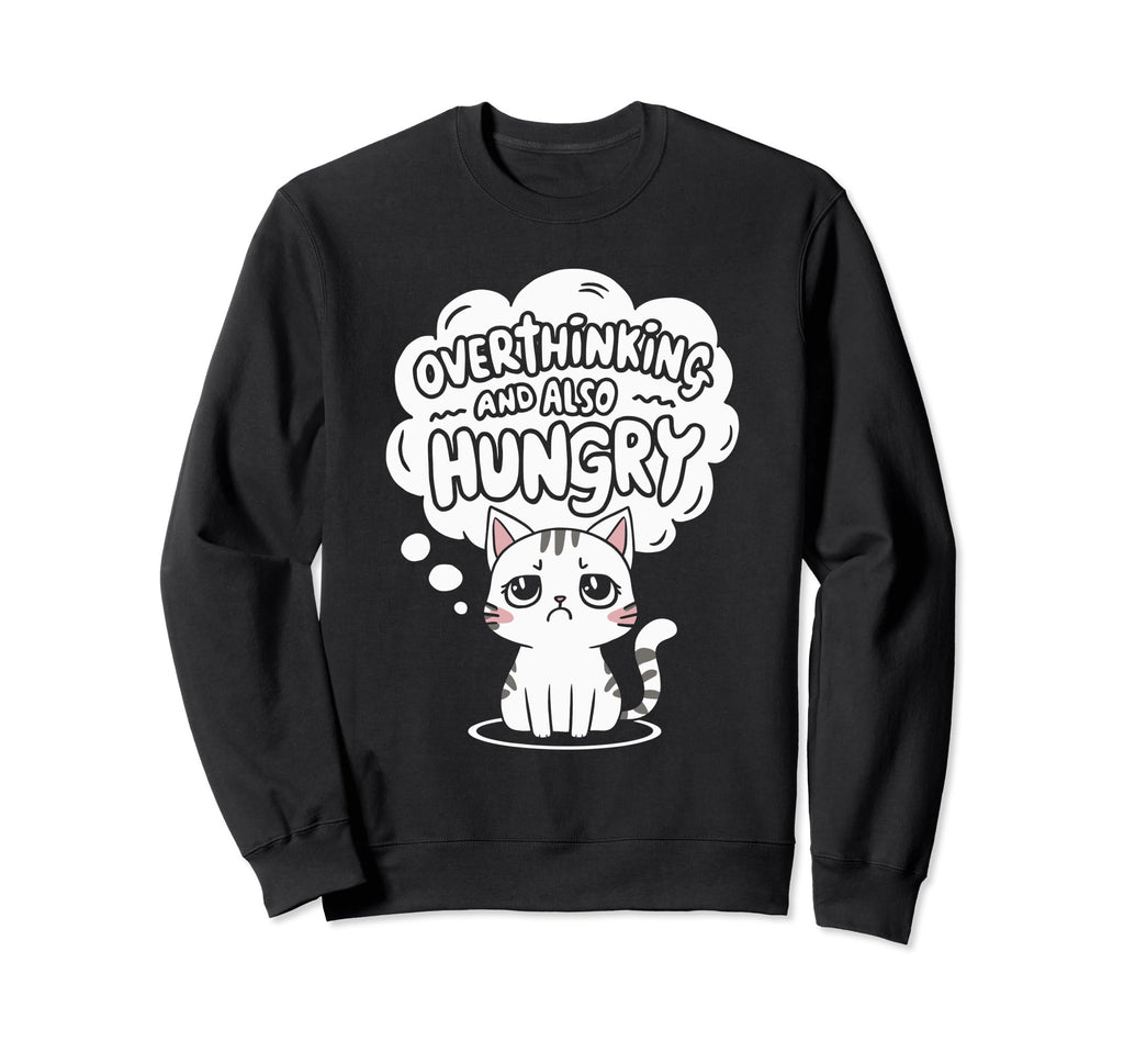 Hungry Overthinker Food Anxiety Hoodie - Custom Art Print for Adults - T-Shirt, Sweatshirt, Hoodie