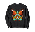 Meditation Butterfly Yoga Pose Sweatshirt - Novelty Apparel Unisex - T-Shirt, Sweatshirt, Hoodie