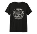 I Hiss To Communicate Boundaries Cat Tri T-Shirt - Novelty Apparel Unisex - T-Shirt, Sweatshirt, Hoodie