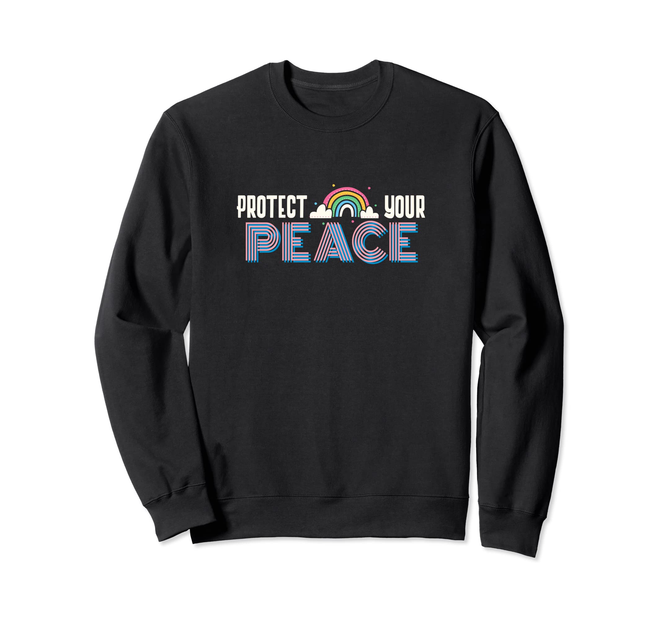 Protect Your Peace Self Care Tees Hoodie - Minimalist Print for Adults - T-Shirt, Sweatshirt, Hoodie