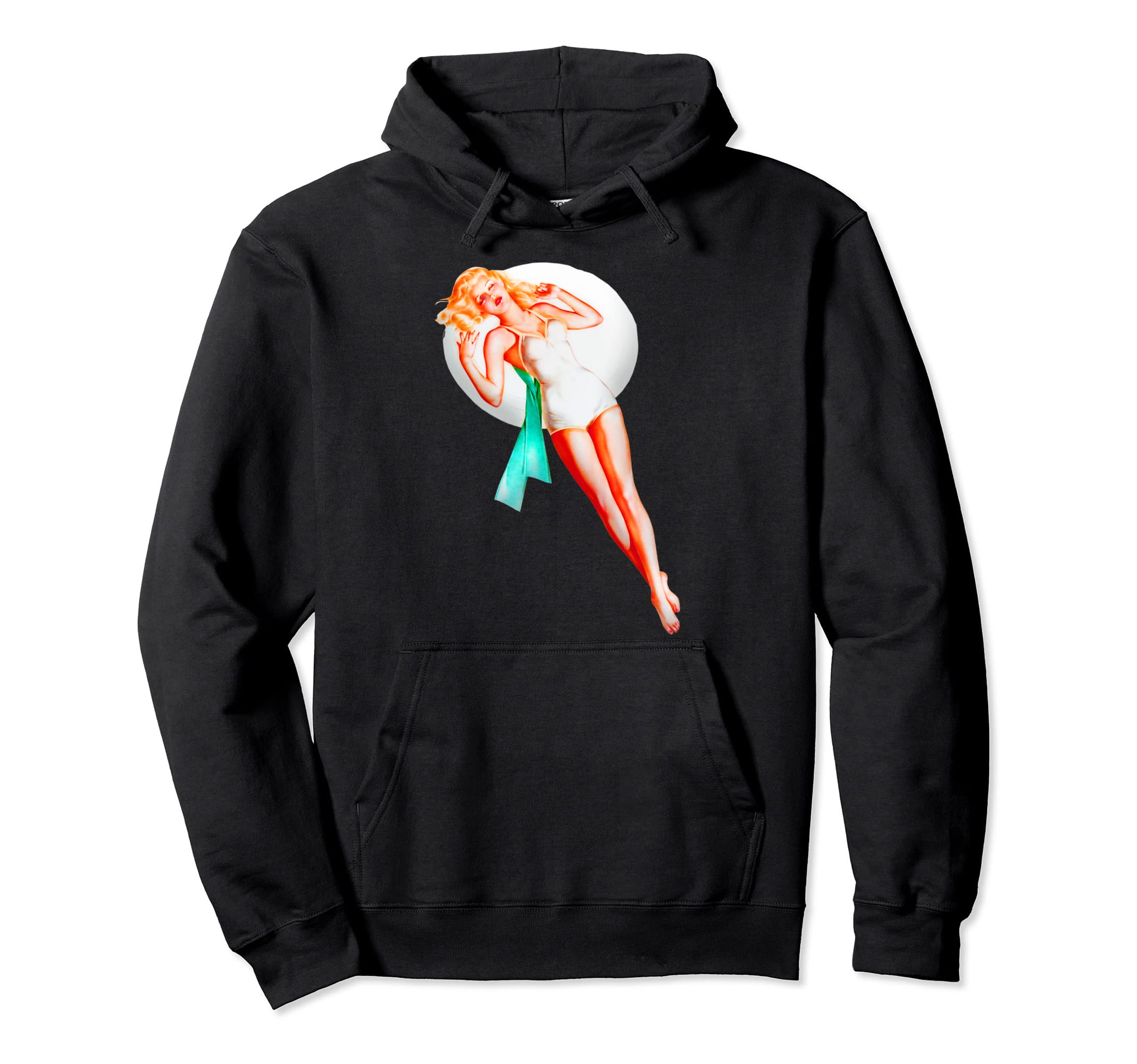 Beautiful Glamour Pinup 1950S Hoodie - Custom Art Print Unisex - T-Shirt, Sweatshirt, Hoodie