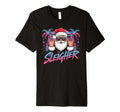 Sleigher Santa Neon 80S Fun T-Shirt - Novelty Apparel Men Women - T-Shirt, Sweatshirt, Hoodie