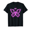 Barbwire Butterfly Retrowave Outrun T-Shirt - Graphic Print Unisex - T-Shirt, Sweatshirt, Hoodie